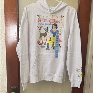 Disney Princess White Hoodie with Colorful Graphics